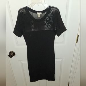 Black mesh dress